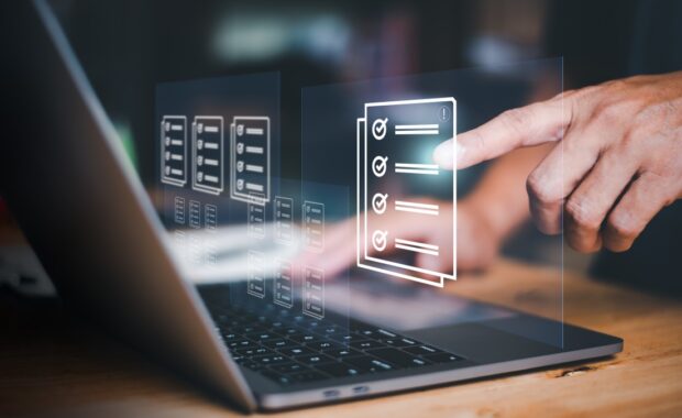 Federal and State Contracts Research on Laptop